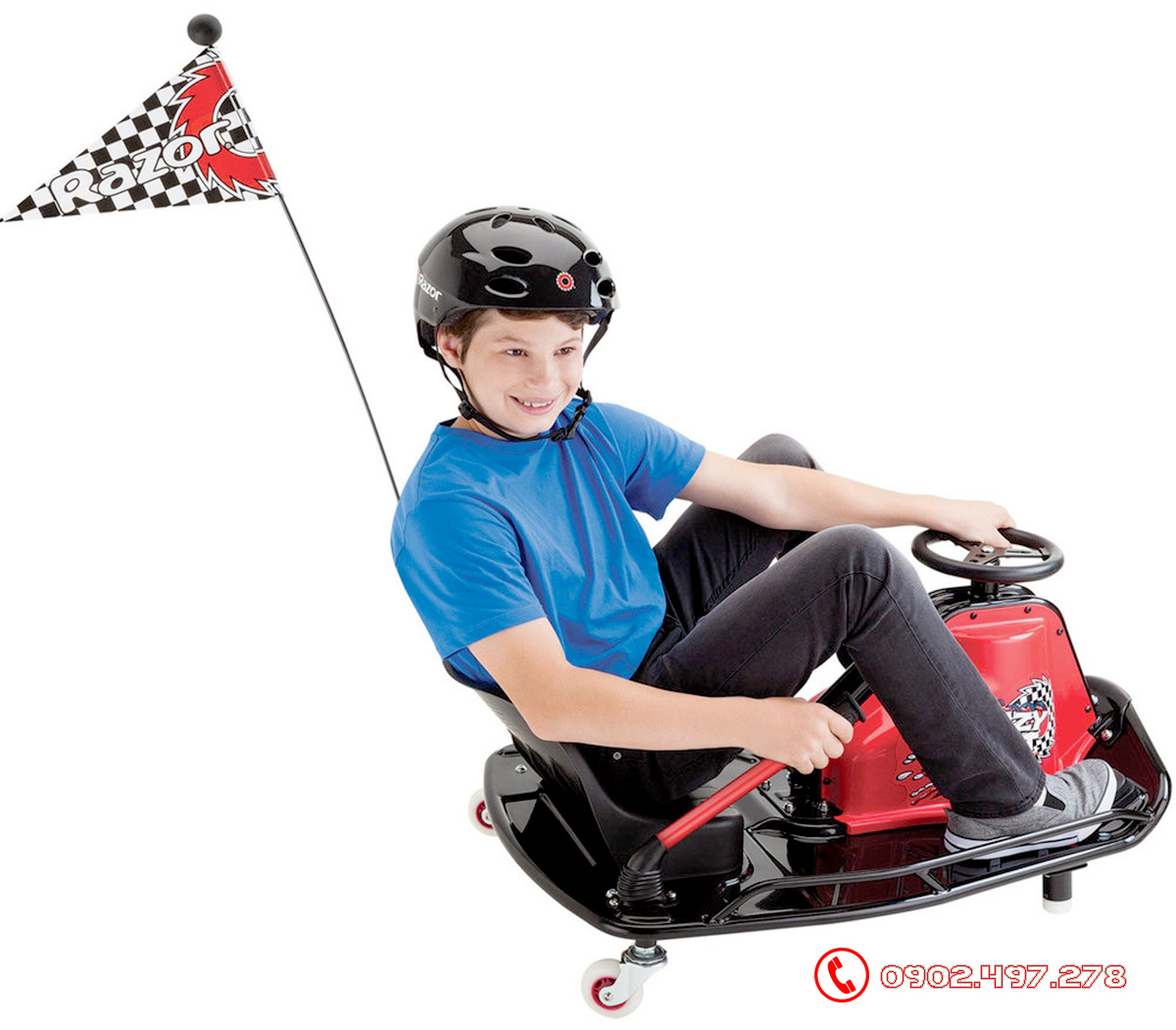 Xe điện quay tròn Razor Crazy Cart Dift